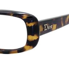 Dior Rectangular Eyeglasses CD3220 A6M Spotted Havana 